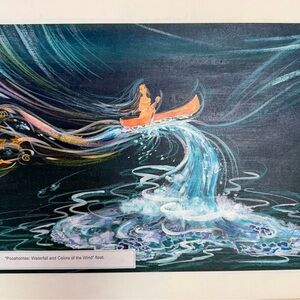 Pocahontas Waterfall Original Art Mounted by Ron Pekar